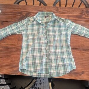 UNTUCKit Medium Plaid Shirt - Blue and White
